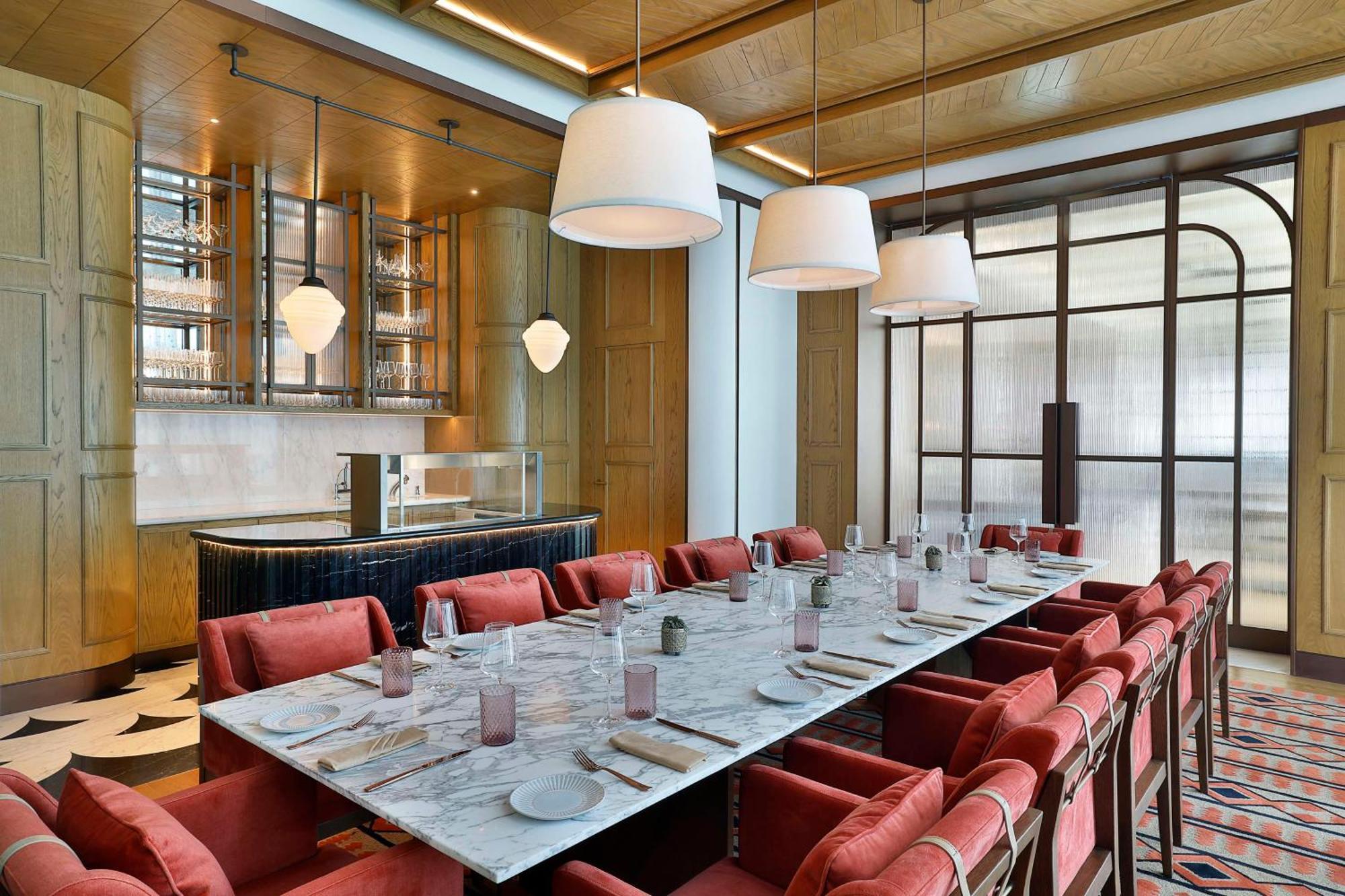 Waldorf Astoria Doha Lusail Eksteriør bilde The private dining room at the restaurant